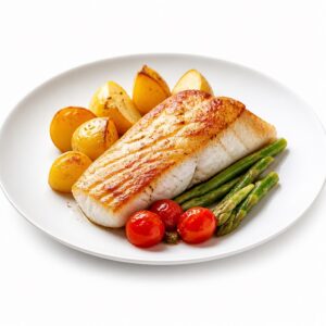 Kabeljaufilet gebraten