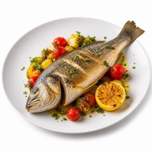 Loup de Mer gebraten