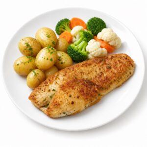 Seelachs-Filet gebacken