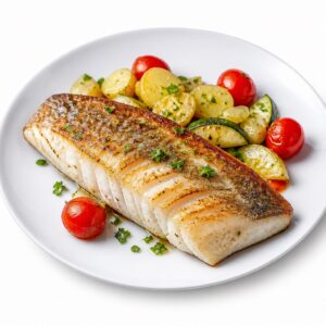Seelachs-Filet gebraten